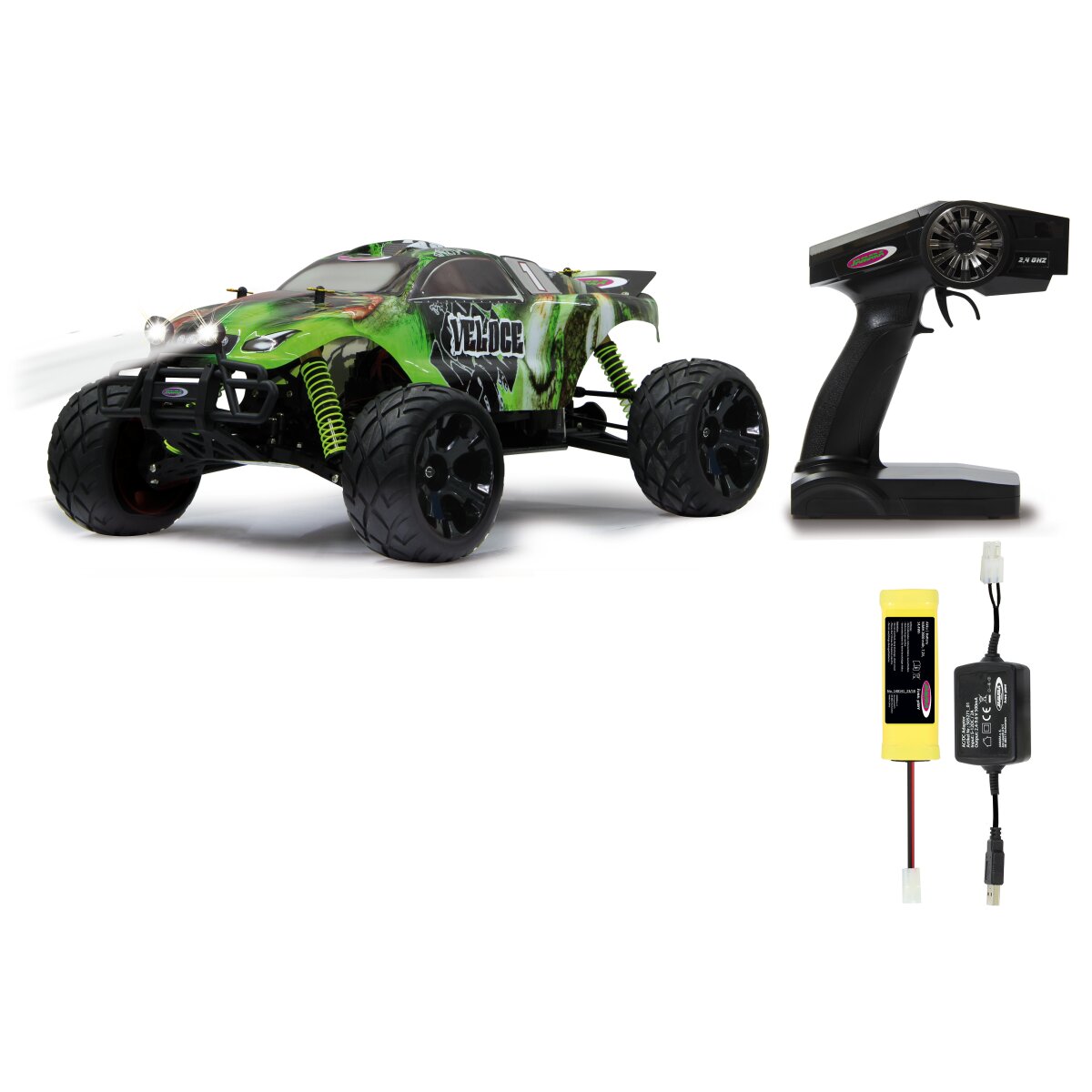 JAMARA Veloce Monstertruck 4WD 1:10 NiMh 2,4GHz with LED