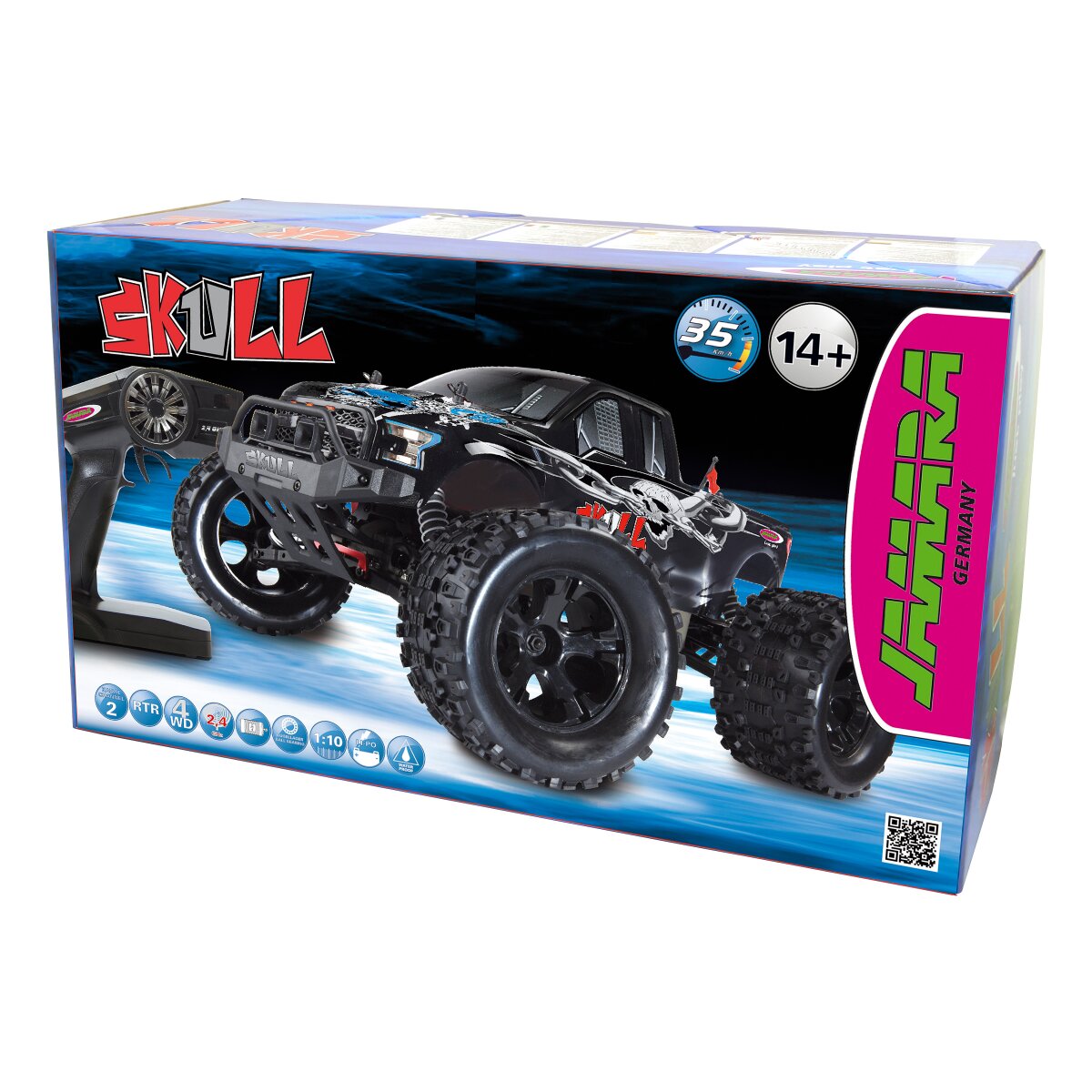 JAMARA Skull Monstertruck 4WD 1:10 Lipo 2,4GHz