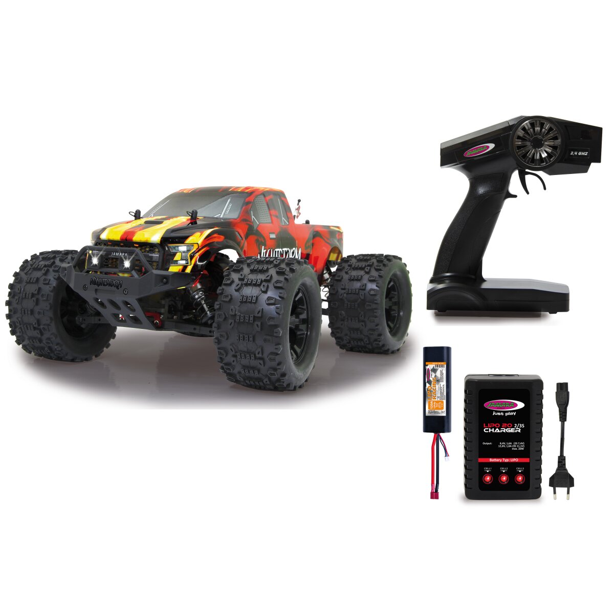 JAMARA Nightstorm Monstertruck BL 4WD 1:10 Lipo 2,4GHz with LED