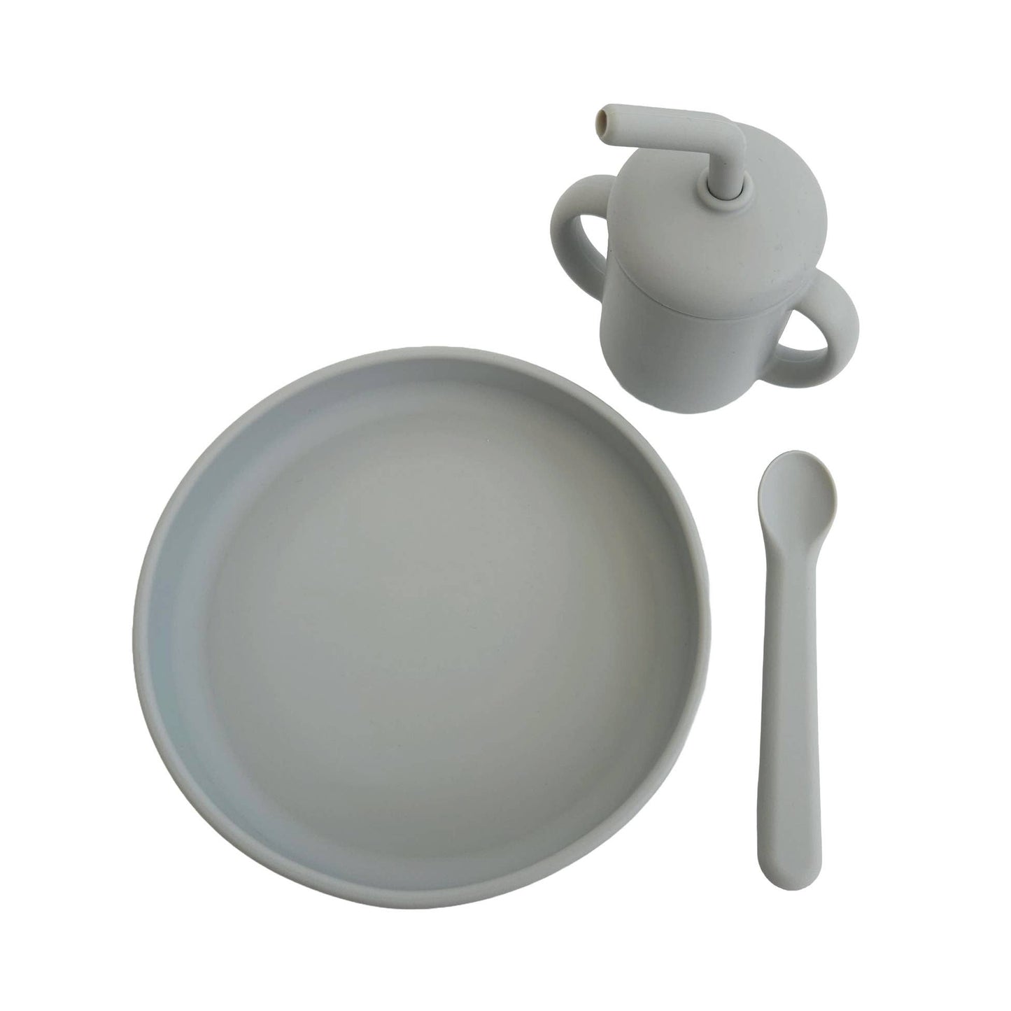 3 st Barnmatset Silvergrå