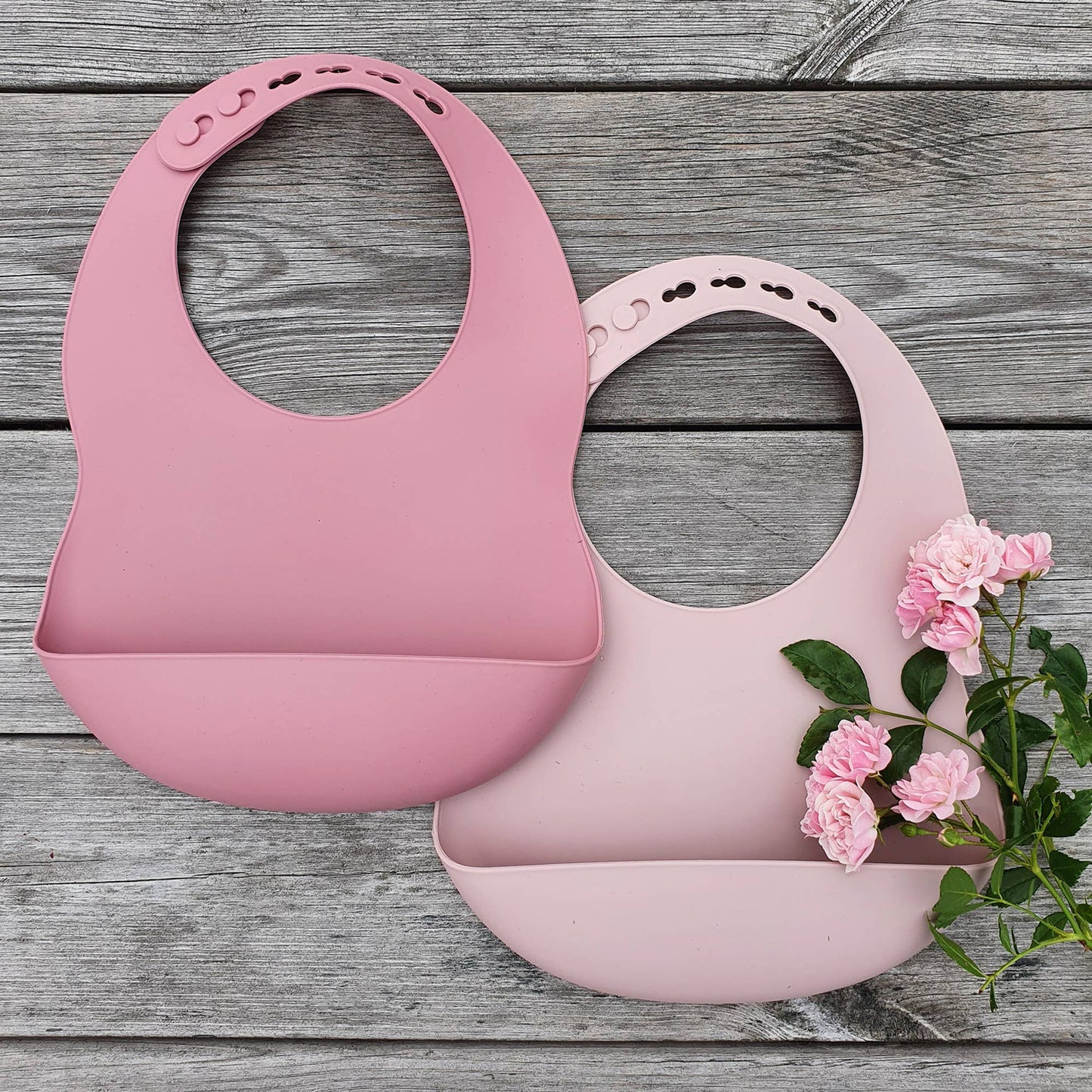 Summerville organic Haklapp Silikon 2-pack Rose-Mauve