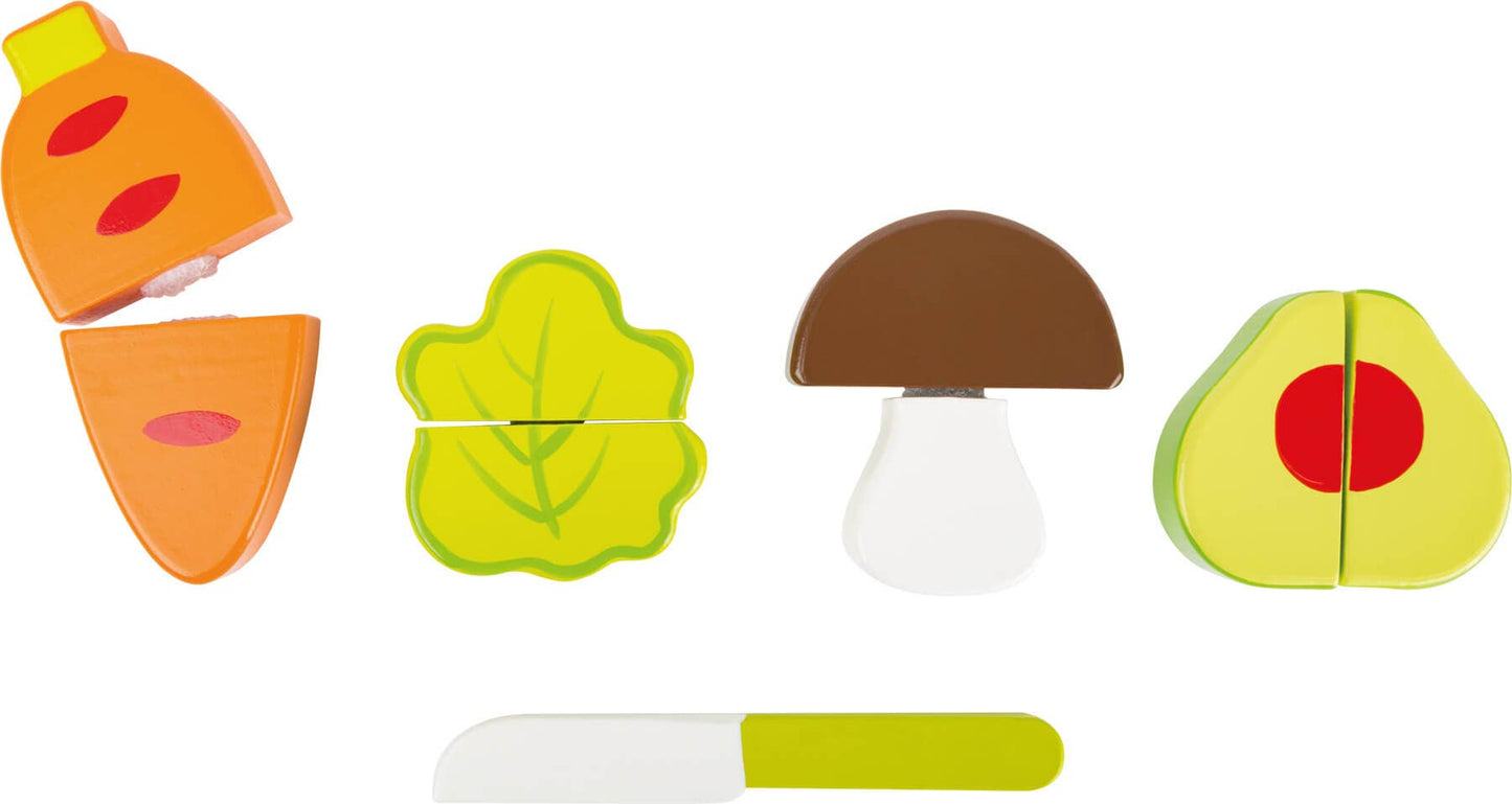 small foot small foot Vegetabiliska set | Roll leksak | 100% Fsc