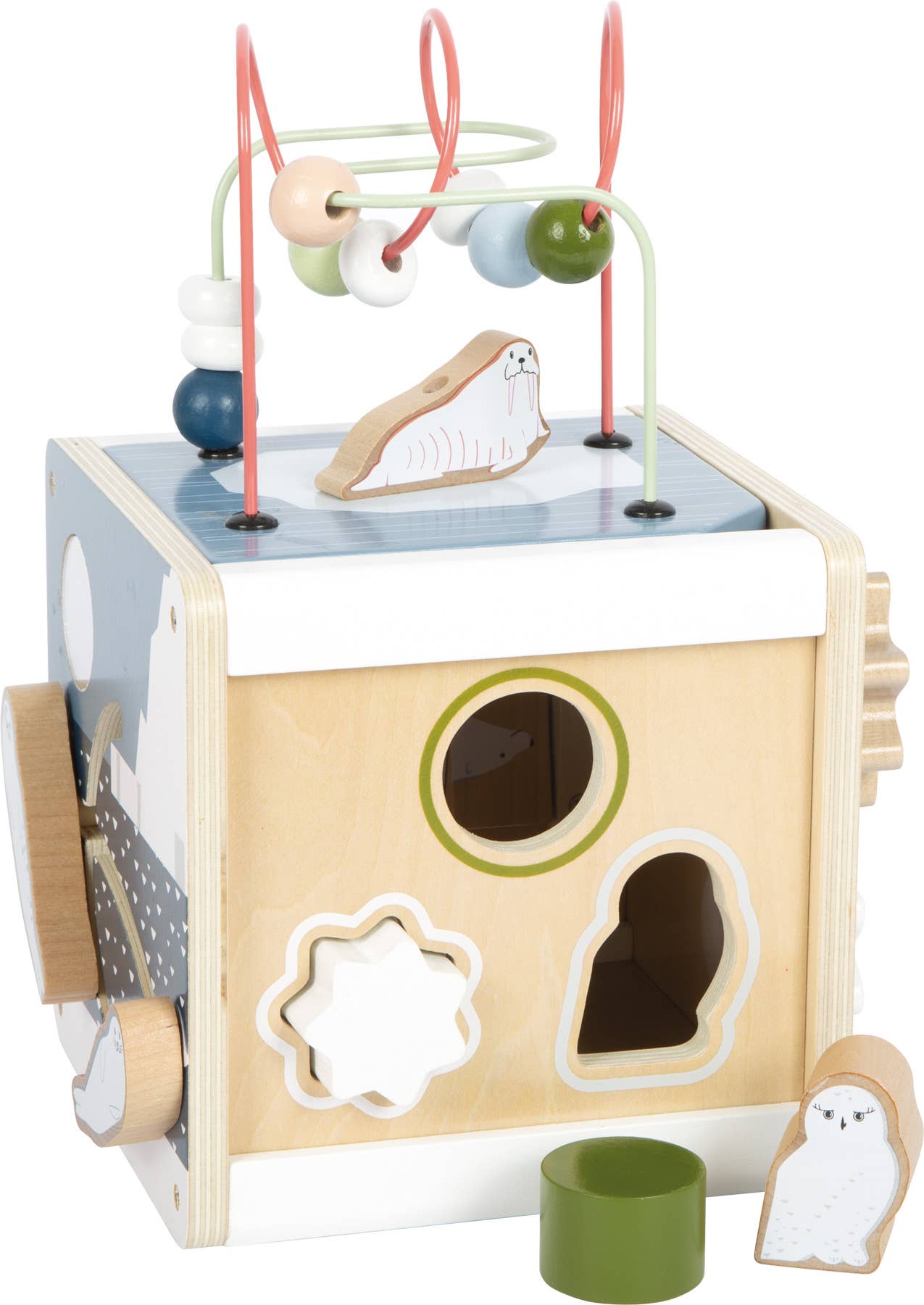 small foot Arctic Motor Skills Cube | Babyleksaker | Trä