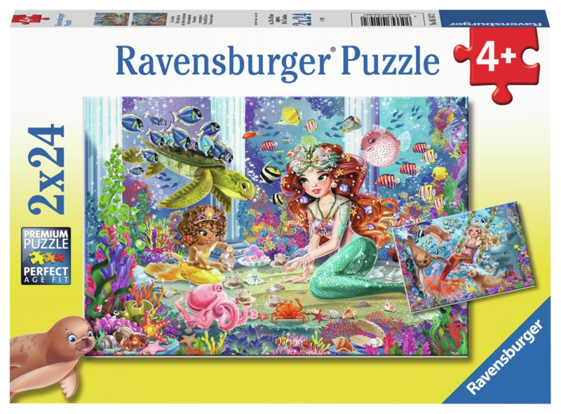 Ravensburger pussel - Mermaid Tea Party 2x24 bitar