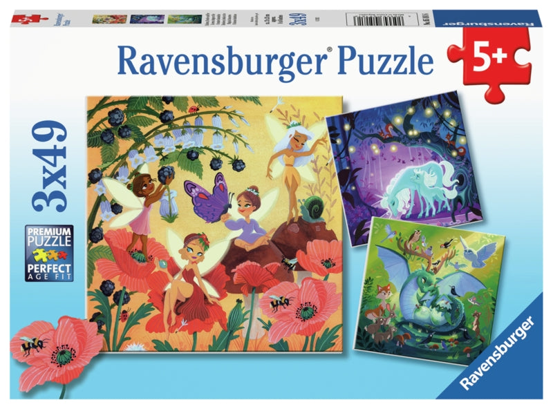 Ravensburger pussel - Magical Characters 3x49 bitar