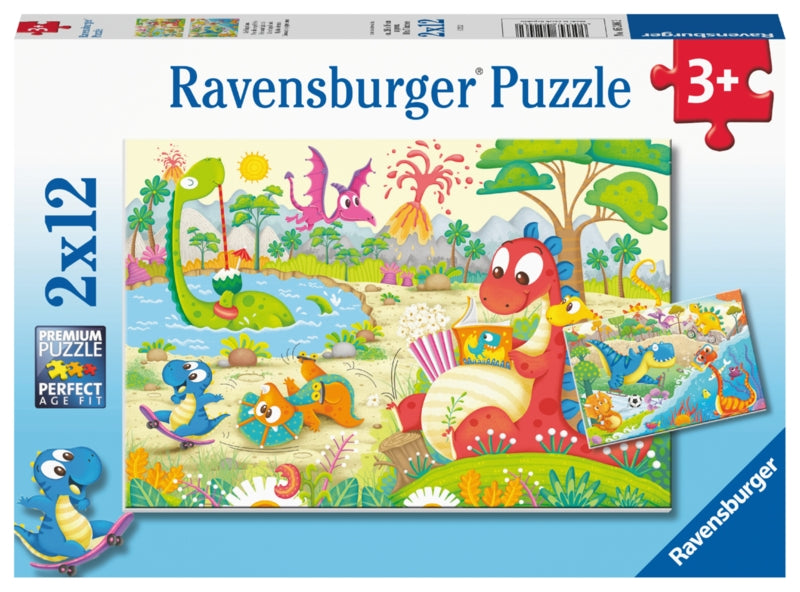 Ravensburger pussel - My Dino Friends 2x12 bitar