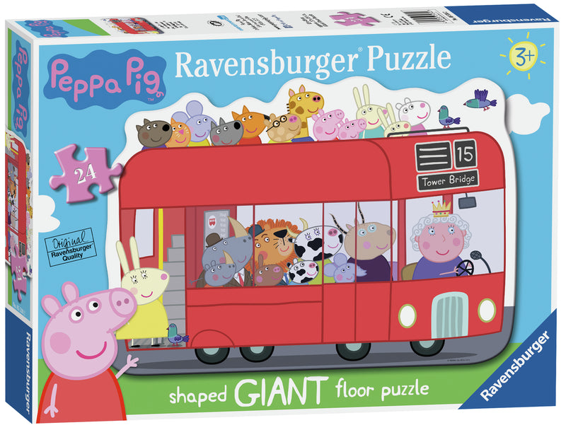 Ravensburger pussel - Peppa Pig Shaped Bus 24 bitar