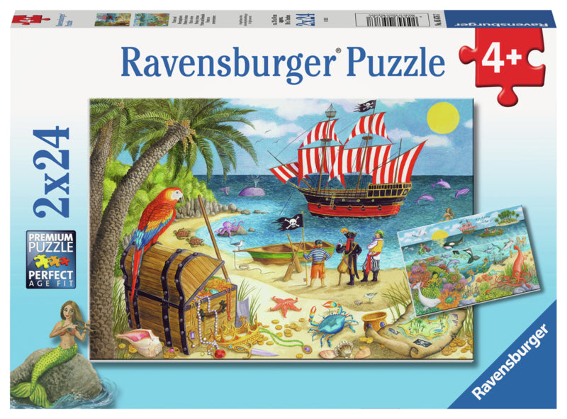 Ravensburger pussel - Pirates And Mermaids 2x24 bitar