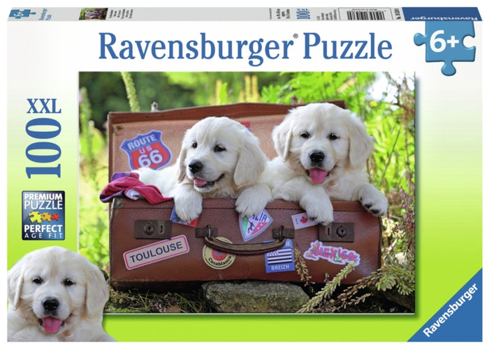Ravensburger pussel - Traveling Pups - 100 bitar