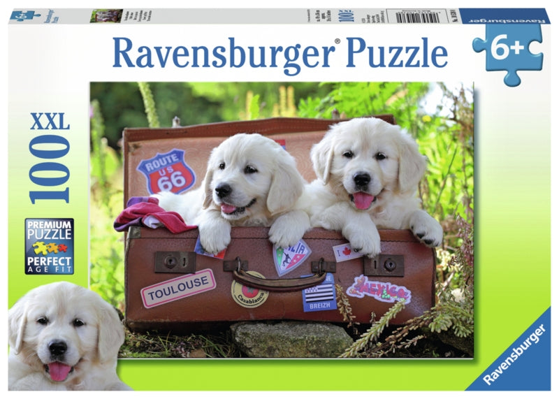 Ravensburger pussel - Traveling Pups - 100 bitar