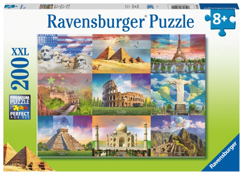Ravensburger pussel - Monuments Of The World 200 bitar