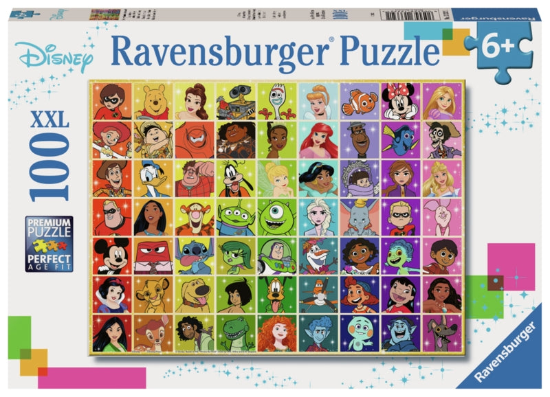 Ravensburger pussel - Disney Multi Character 100 bitar