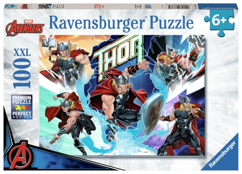 Ravensburger pussel - Marvel Hero Thor 100 bitar