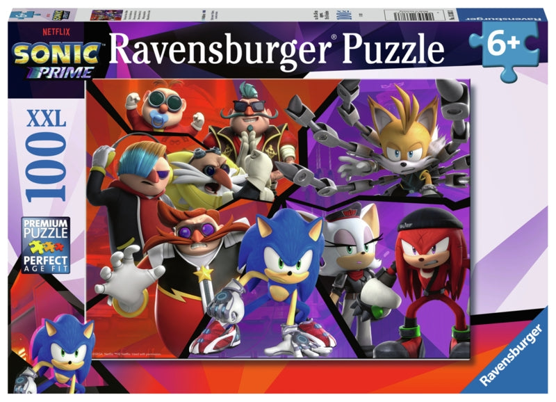 Ravensburger pussel - Sonic Prime 100 bitar