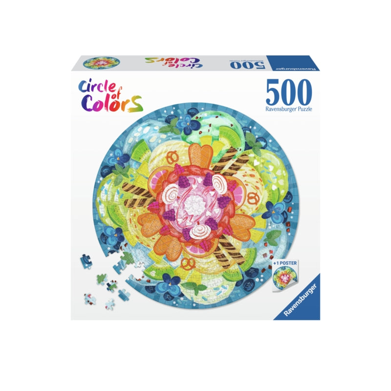 Ravensburger pussel - Circle Of Colors Ice Cream 500 bitar