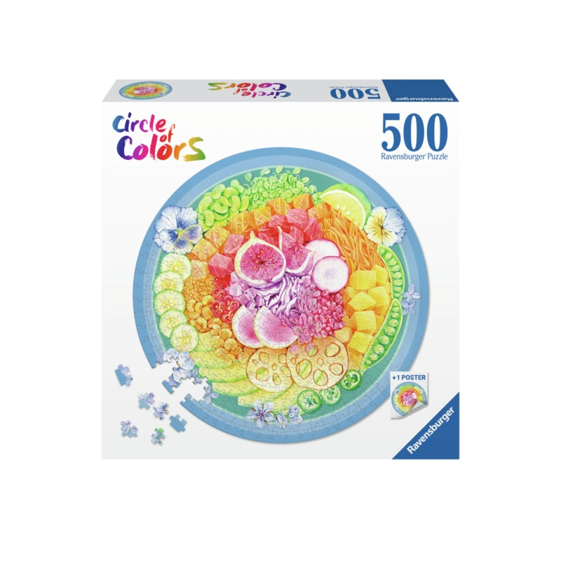 Ravensburger pussel - Circle Of Colors Poke bowl 500 bitar