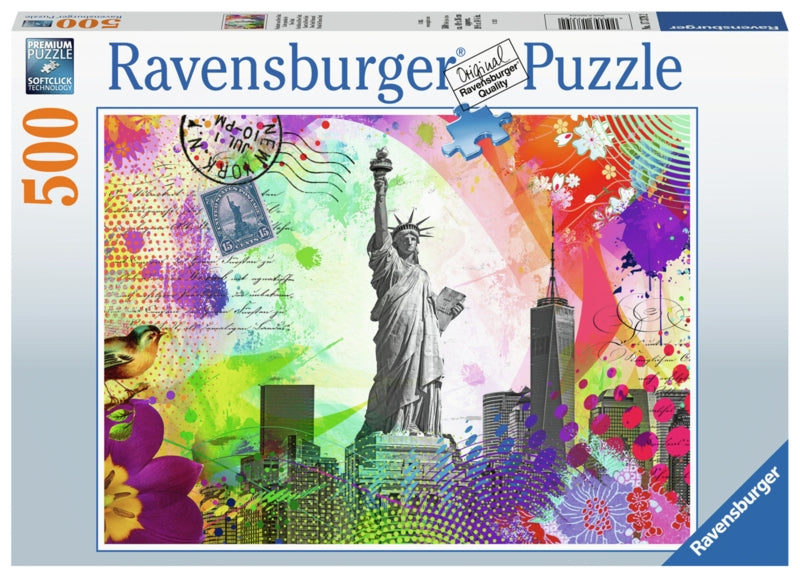 Ravensburger pussel - New York Postcard 500 bitar