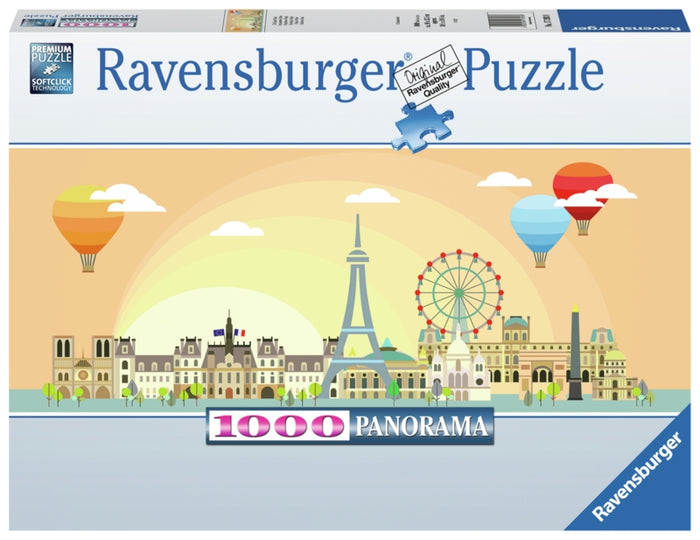 Ravensburger pussel - Air Ballon Over Paris 1000 bitar