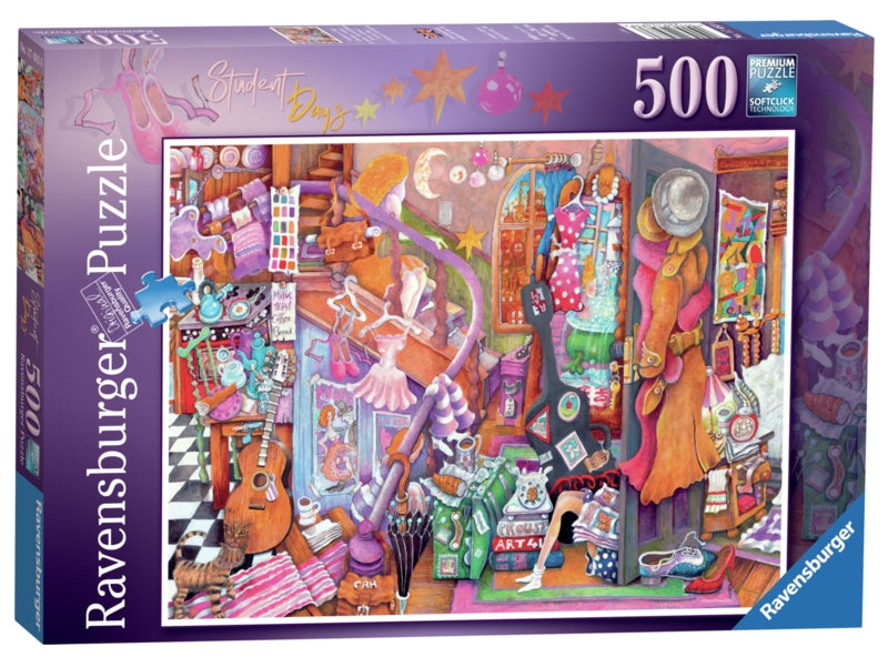 Ravensburger pussel - Student Days 500 bitar