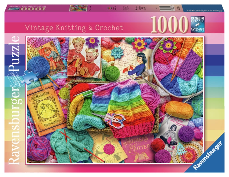 Ravensburger pussel - Vintage Knitting & Crochet 1000 bitar