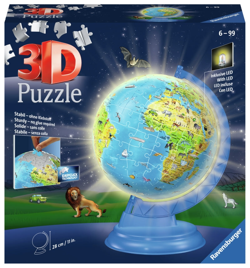 Ravensburger pussel - Childerns Globe Night Light 180 bitar