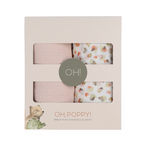 Oh Poppy Muslin Swaddle 2-pack