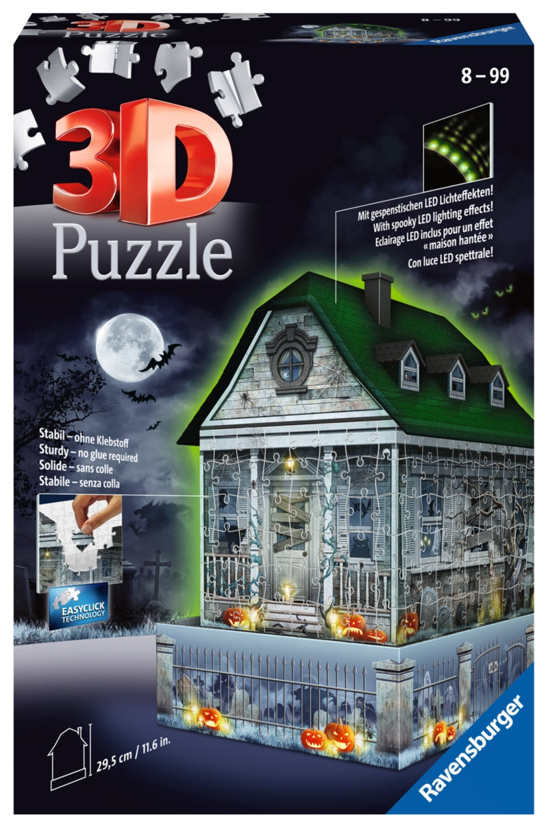 Ravensburger pussel - Night Light Haunted House 3D Puzzle 216 bitar