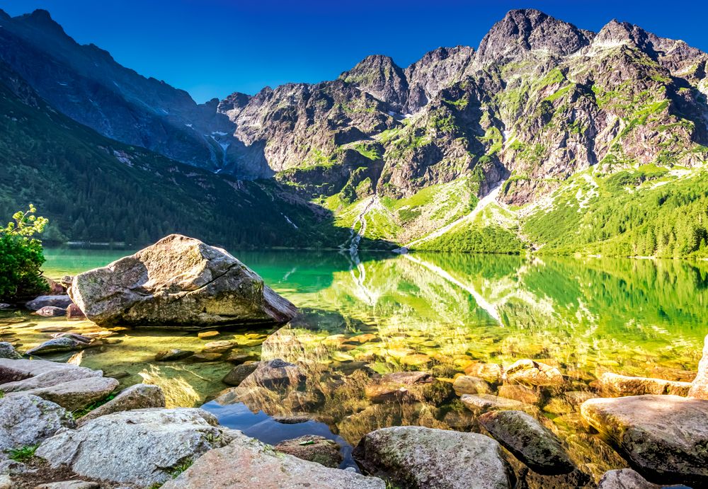 Sunrise at Morskie Oko, Tatras, Poland, 1500-bitarspussel
