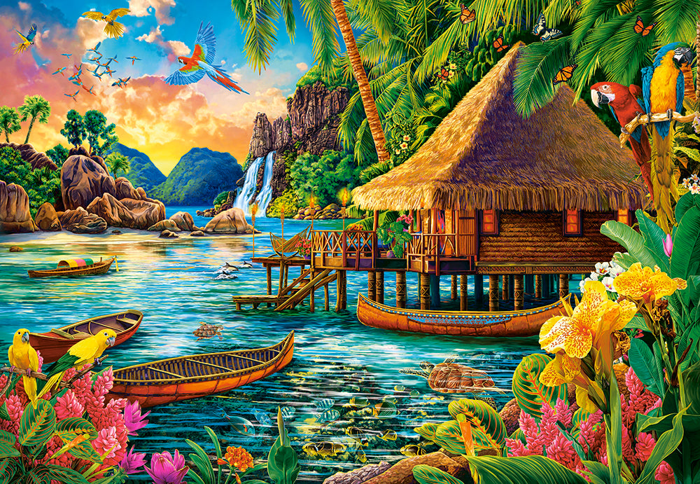 KIDEK pussel - Tropical Island, 1000-bitar