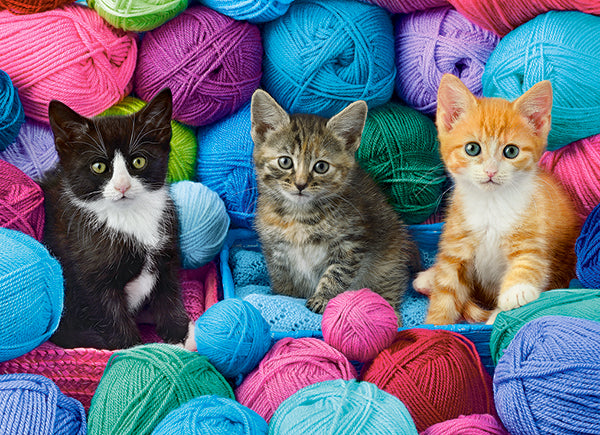 KIDEK pussel - Kittens in Yarn Store, 300-bitar