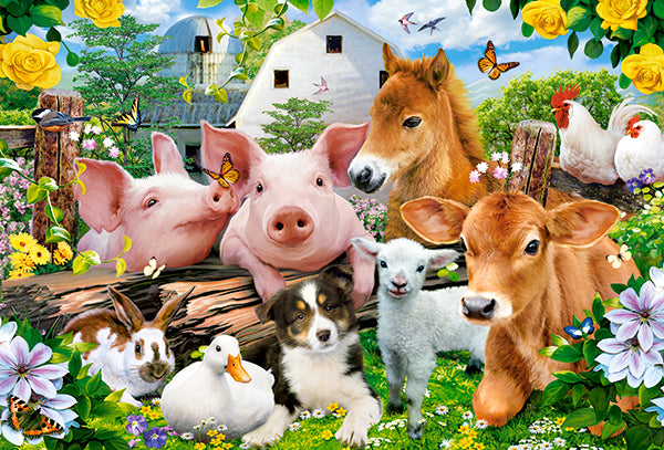 KIDEK pussel - Farm Friends, 40-bitar