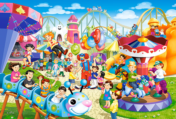 KIDEK pussel - Amusement Park, 40-bitar Maxi