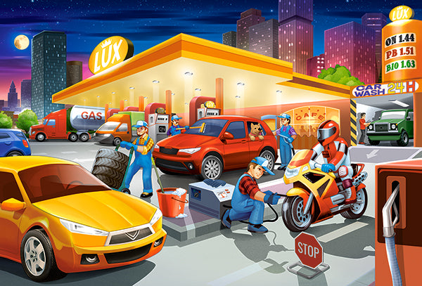 KIDEK pussel - Gas Station, 40-bitar