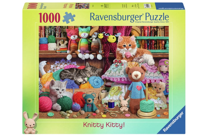 Ravensburger pussel - Knitty Kitty 1000 bitar
