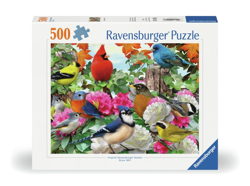 Ravensburger pussel - Garden Birds - 500 bitar