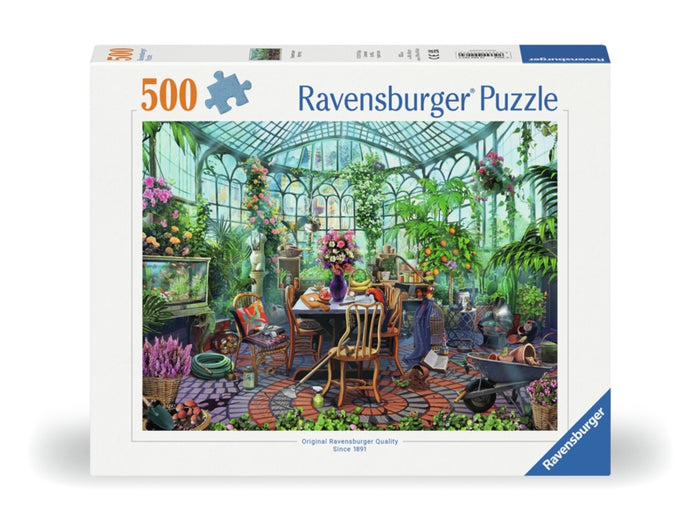 Ravensburger pussel - Greenhouse Mornings 500 bitar