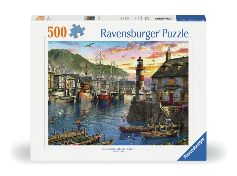 Ravensburger pussel - Sunrise At The Port 500 bitar