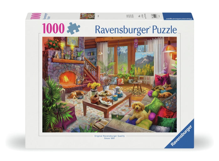 Ravensburger pussel - Cozy Cabin 1000 bitar