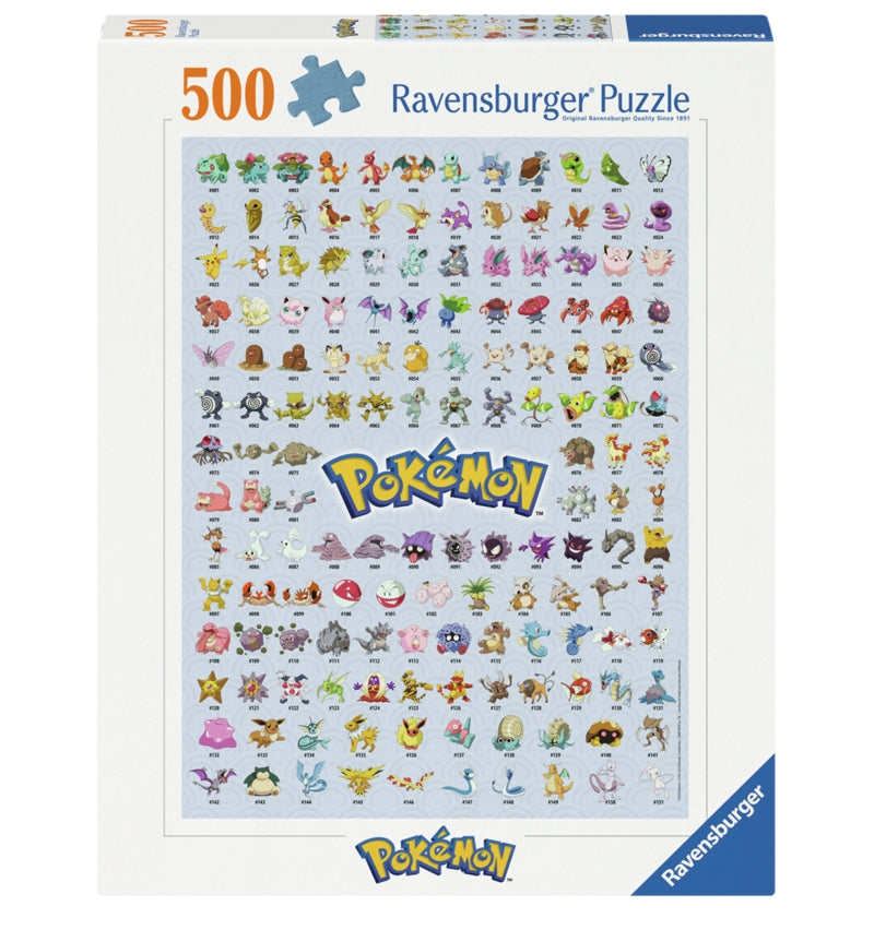 Ravensburger pussel - Pokémon ? The First 151! 500 bitar