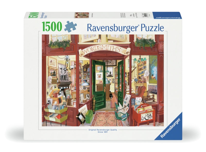 Ravensburger pussel - Wordsmith's Bookshop 1500 bitar