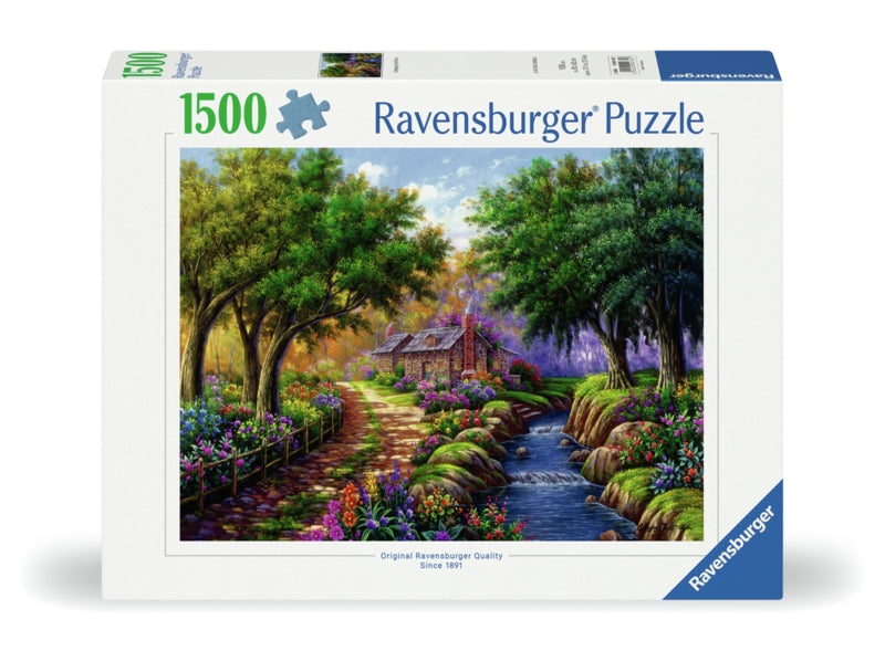 Ravensburger pussel - Cottage by the River 1500 bitar