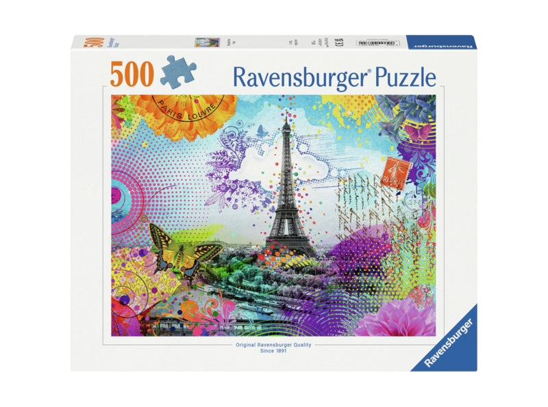 Ravensburger pussel - Postcard from Paris 500 bitar