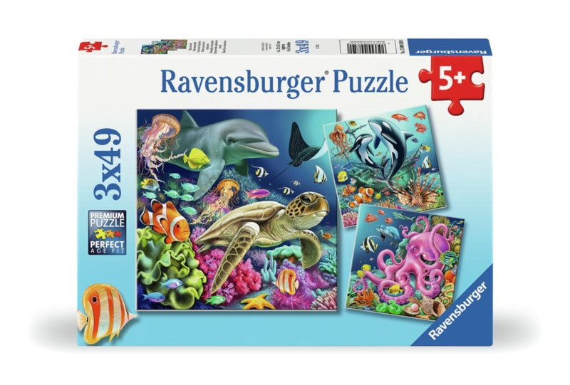 Ravensburger pussel - Under Water 3x49 bitar