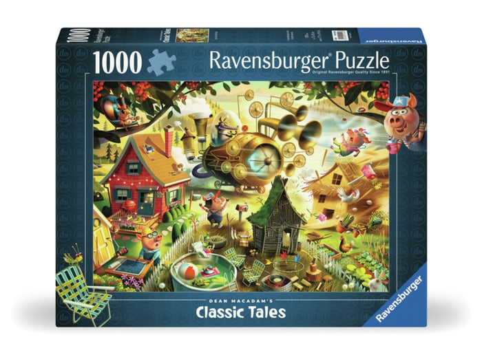 Ravensburger pussel - Look Out Little Pigs 1000 bitar
