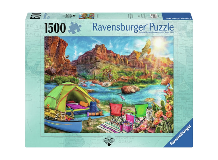 Ravensburger pussel - Canyon Camping 1500 bitar