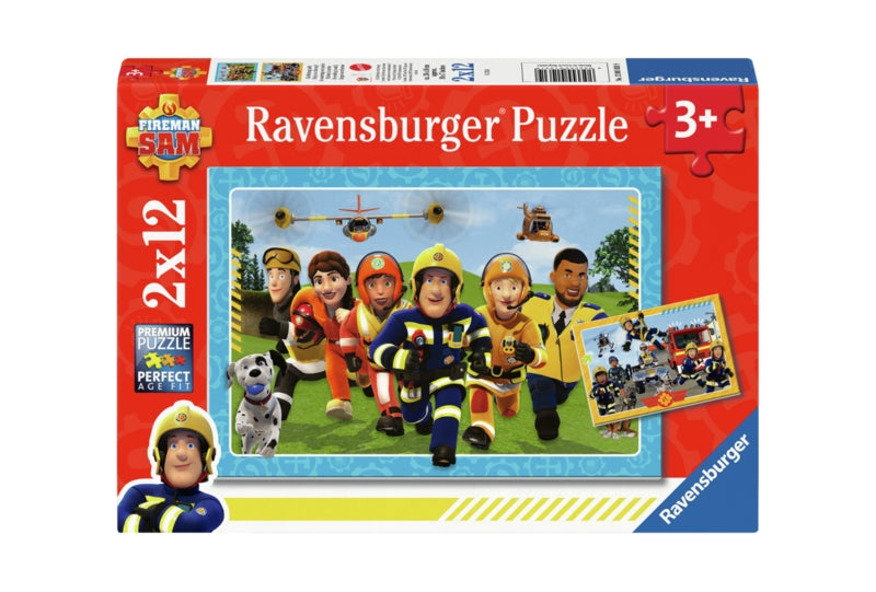 Ravensburger pussel - Fireman Sam Rescuers are coming 2x12 bitar