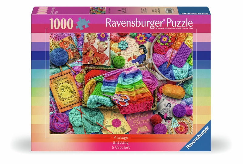 Ravensburger pussel - Vintage Knitting & Crochet 1000 bitar