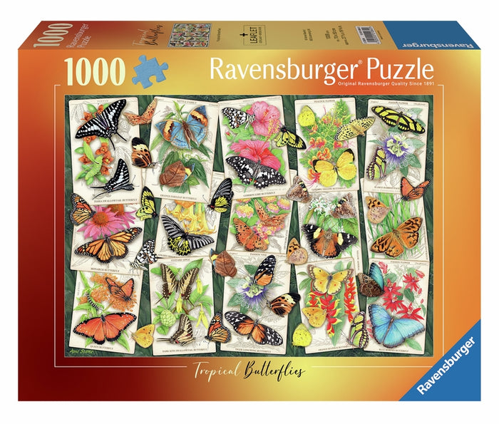 Ravensburger pussel - Tropical Butterfly 1000 bitar