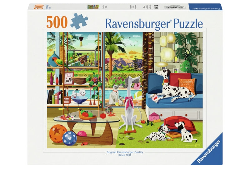 Ravensburger pussel - Pets of Palm Springs 500 bitar