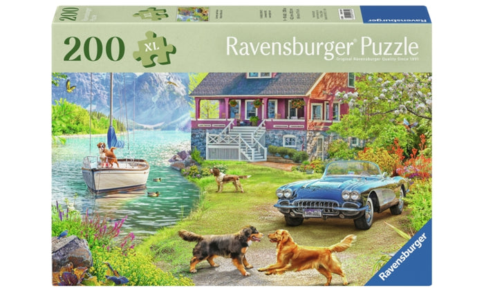 Ravensburger pussel - Summer Lake House 200 bitar